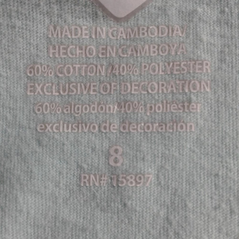 365 Kids  Girls T-Shirt  Sleeveless  Multicolor  Size 8 - Picture 5 of 11